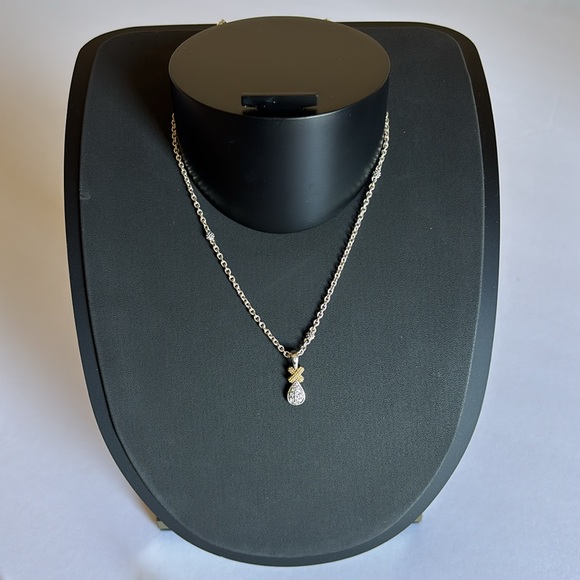 LAGOS Drop X Diamond Pendant Necklace - Picture 10 of 15